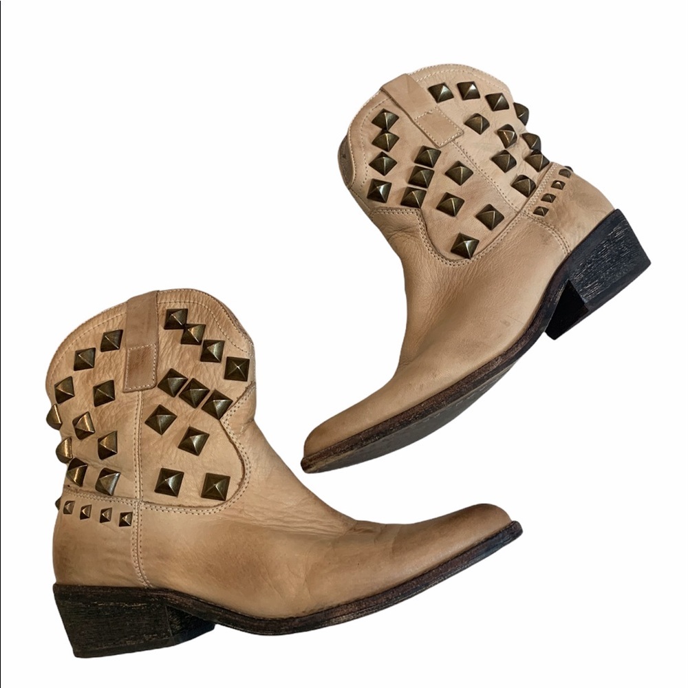 ZIGIny “Shes Tuff Cookie” Studded Ankle Boots
